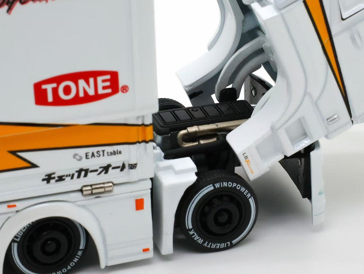 [Preorder] Tubro Truck 1:64 Super Great LBWK Mitsubishi Fuso Yellow Lightning Silhouette Livery