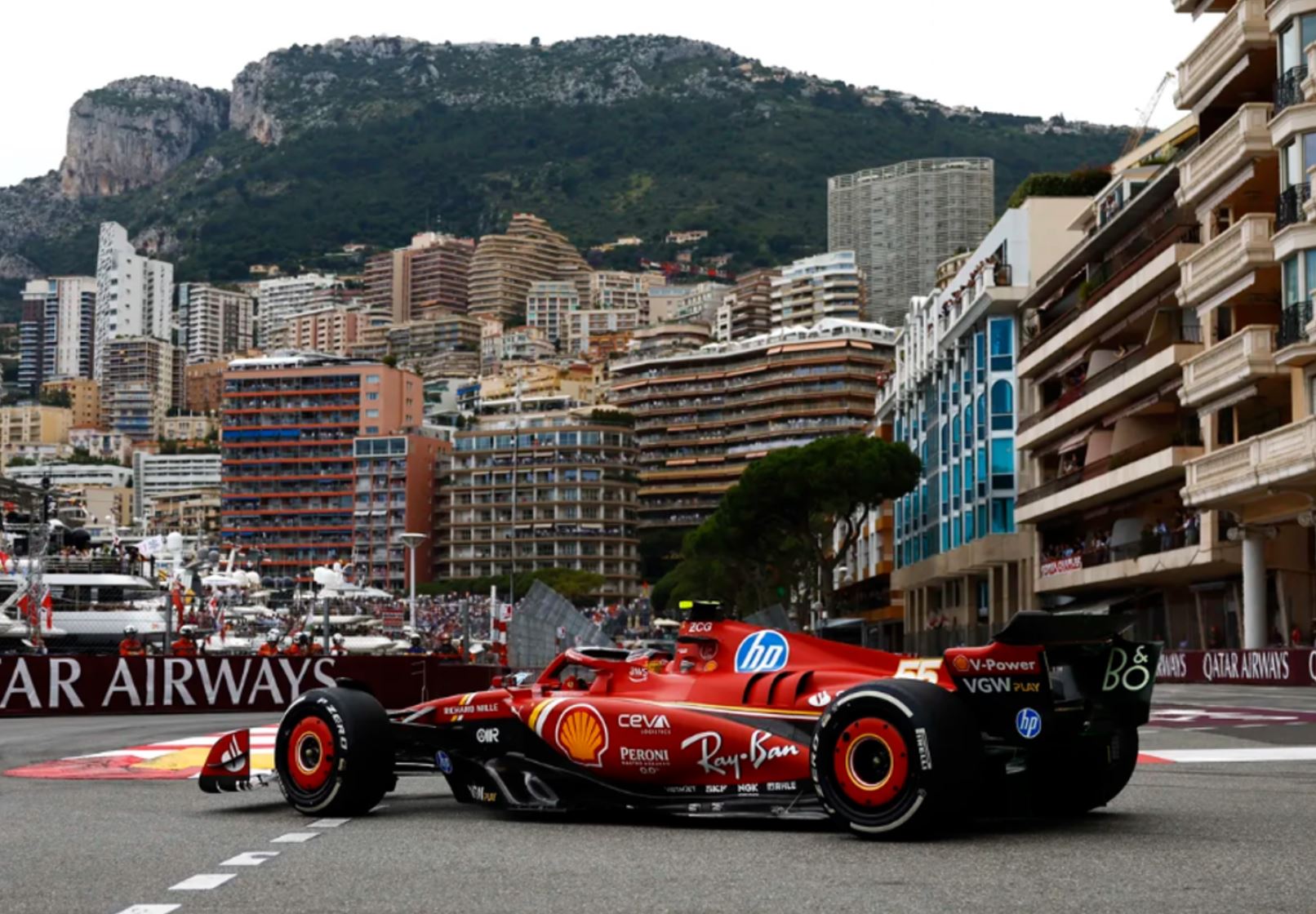 [Preorder] BBR 1:43 Ferrari SF24 Monaco GP 2024 Carlos Sainz Third Pos ...