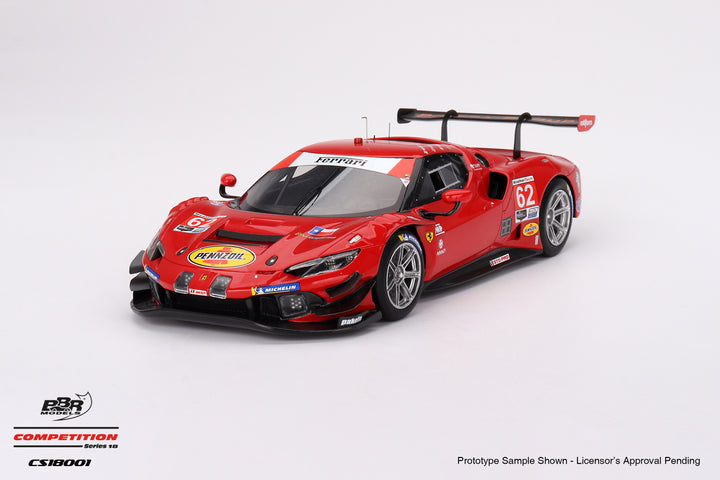 [Preorder] BBR 1:18 Ferrari 296 GT3 Risi Competizione 2023 - no.62 IMSA Daytona 24 Hrs