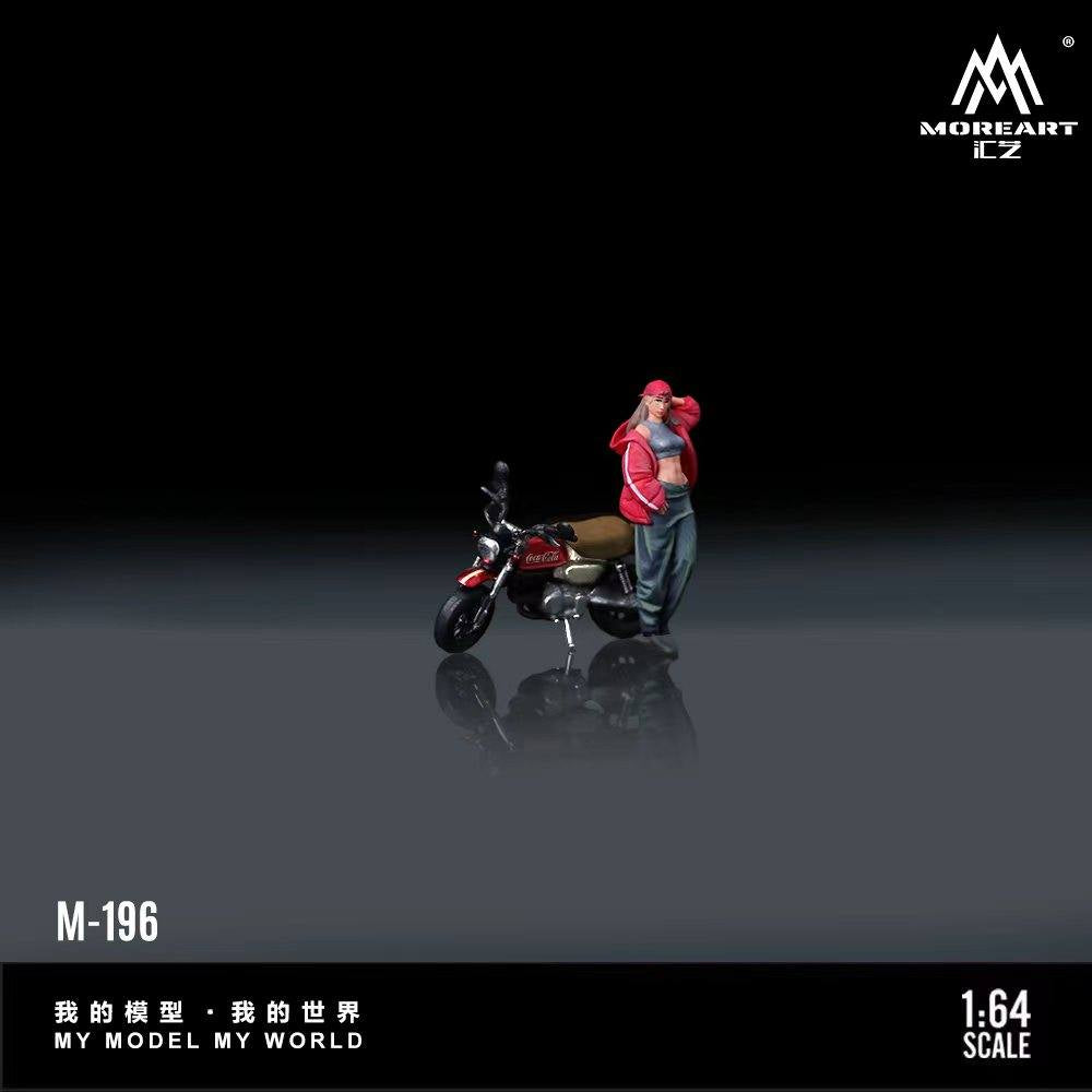 MoreArt 1:64 Little Monkey 125 Coca-Cola Motorcycle MO222196