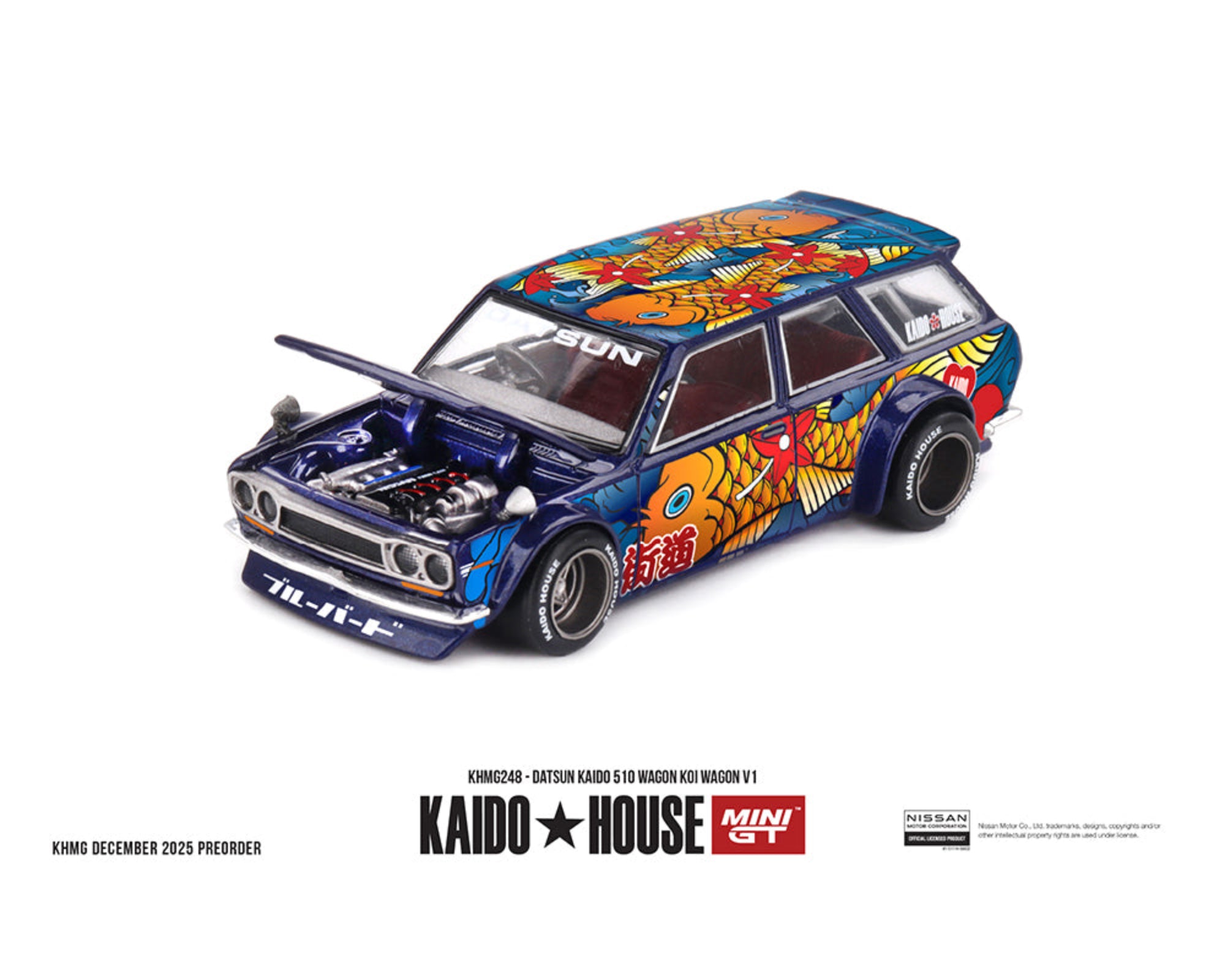 Preorder] Kaido House x Mini GT Datsun KAIDO 510 Wagon Koi Wagon