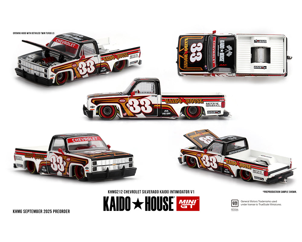 Kaido House x Mini GT 1:64 Chevrolet Silverado KAIDO Intimidator