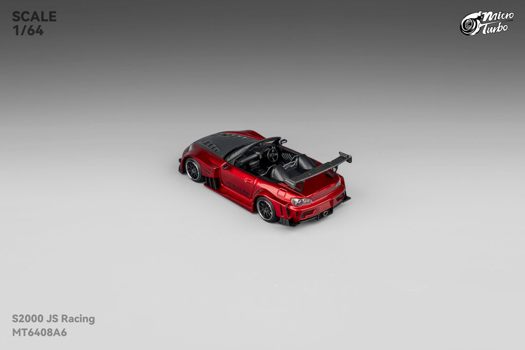 [Preorder] Microturbo 1:64 Custom Honda S2000 JS Racing Transparent Red MT6408A6