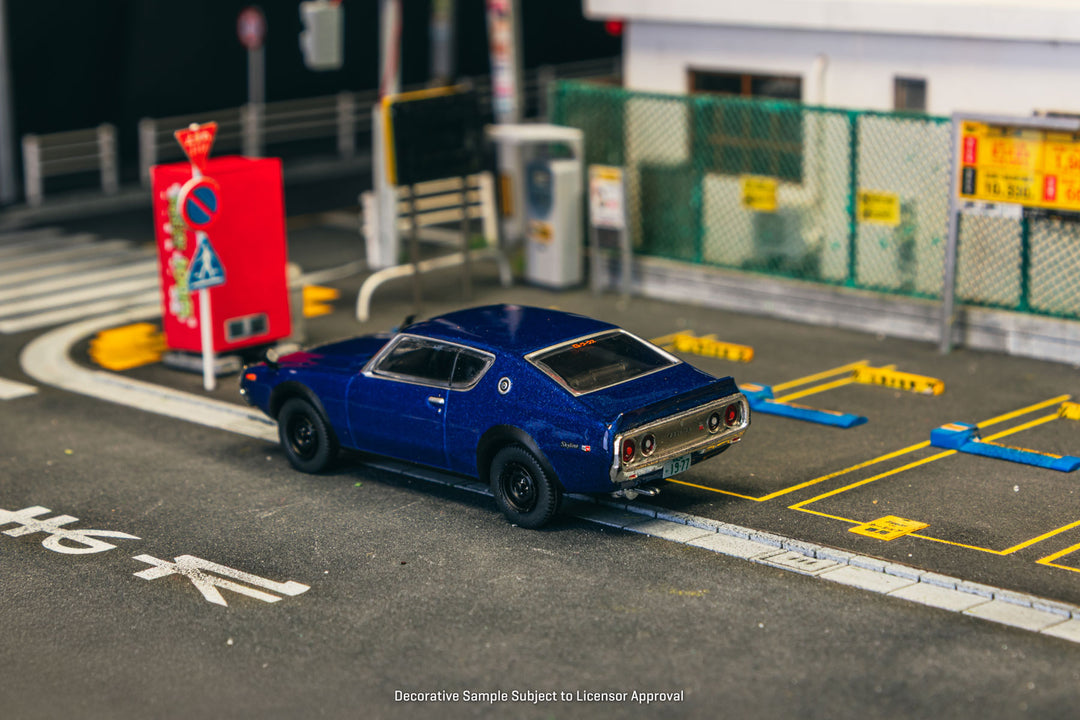 [Preorder] Tarmac Works J collection 1:64 Nissan Skyline 2000GT-R KPGC110 Blue Metallic JC64-010-BL