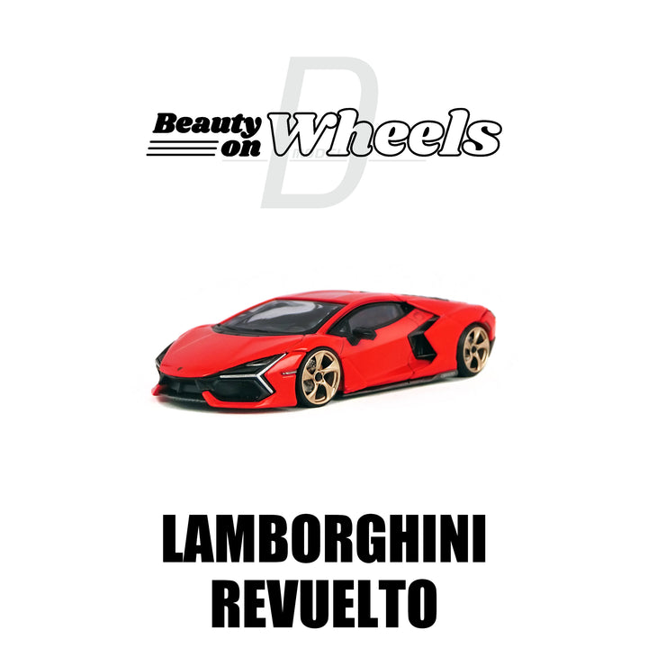 [Preorder] D MODEL BEAUTY ON WHEELS 1:64 Lamborghini Revuelto Arancio Dac Lucido DBW062A