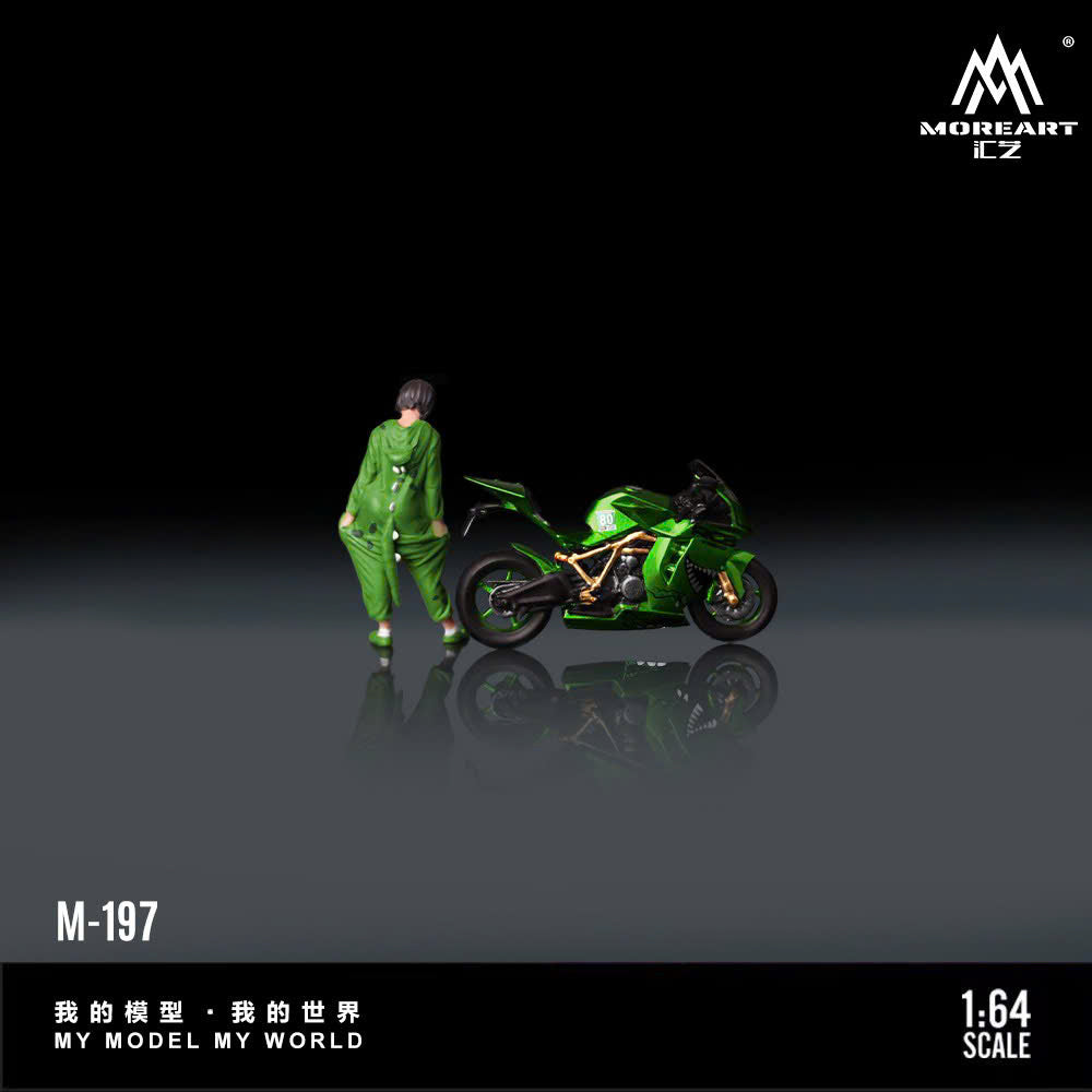 MoreArt 1:64 KTM1190 GREEN TYRANNOSAURUS MOTORCYCLE MO222197