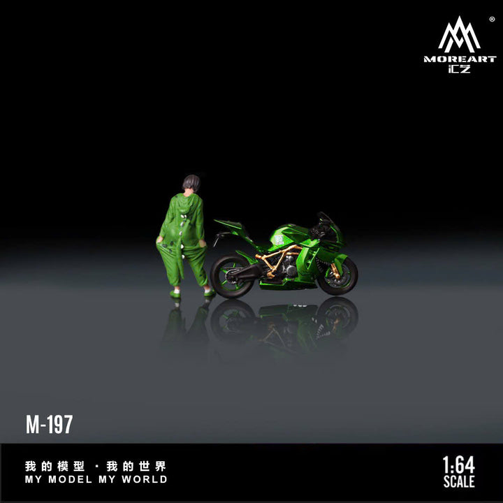 MoreArt 1:64 KTM1190 GREEN TYRANNOSAURUS MOTORCYCLE MO222197