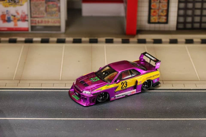 Street Weapon 1:64 Nissan ER34 Chromed Purple Special