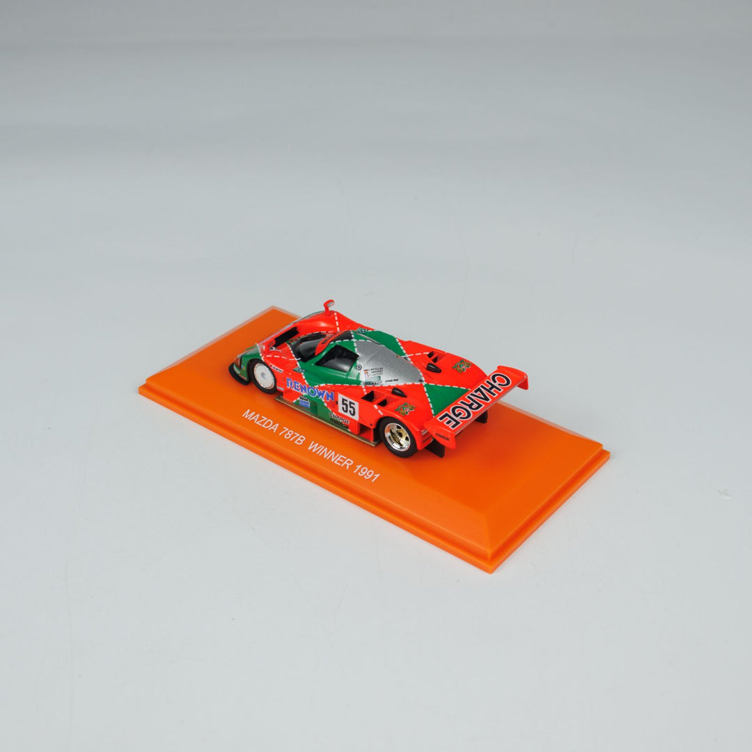 Kyosho 1:64 Mini Car &amp; Book Mazda 787B (NO.55) K07033B1-CL (Chinese Version) K07033B1-CL