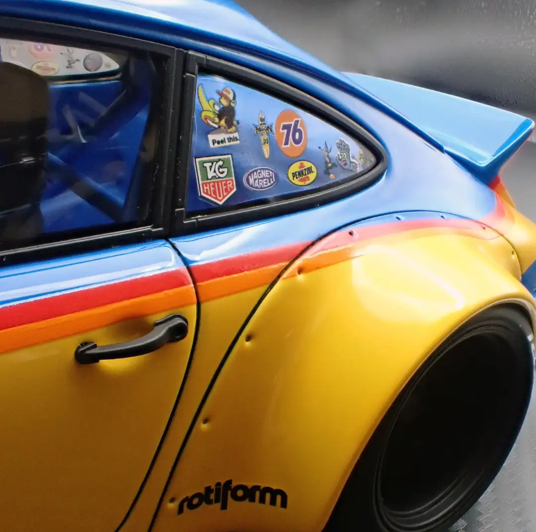 [Preorder] Ignition Model 1:18 PORSCHE RWB Backdate Yellow / Blue IG3877