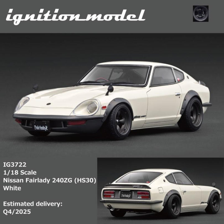 [Preorder] Ignition Model 1:18 Nissan Fairlady 240ZG (HS30) White IG3722