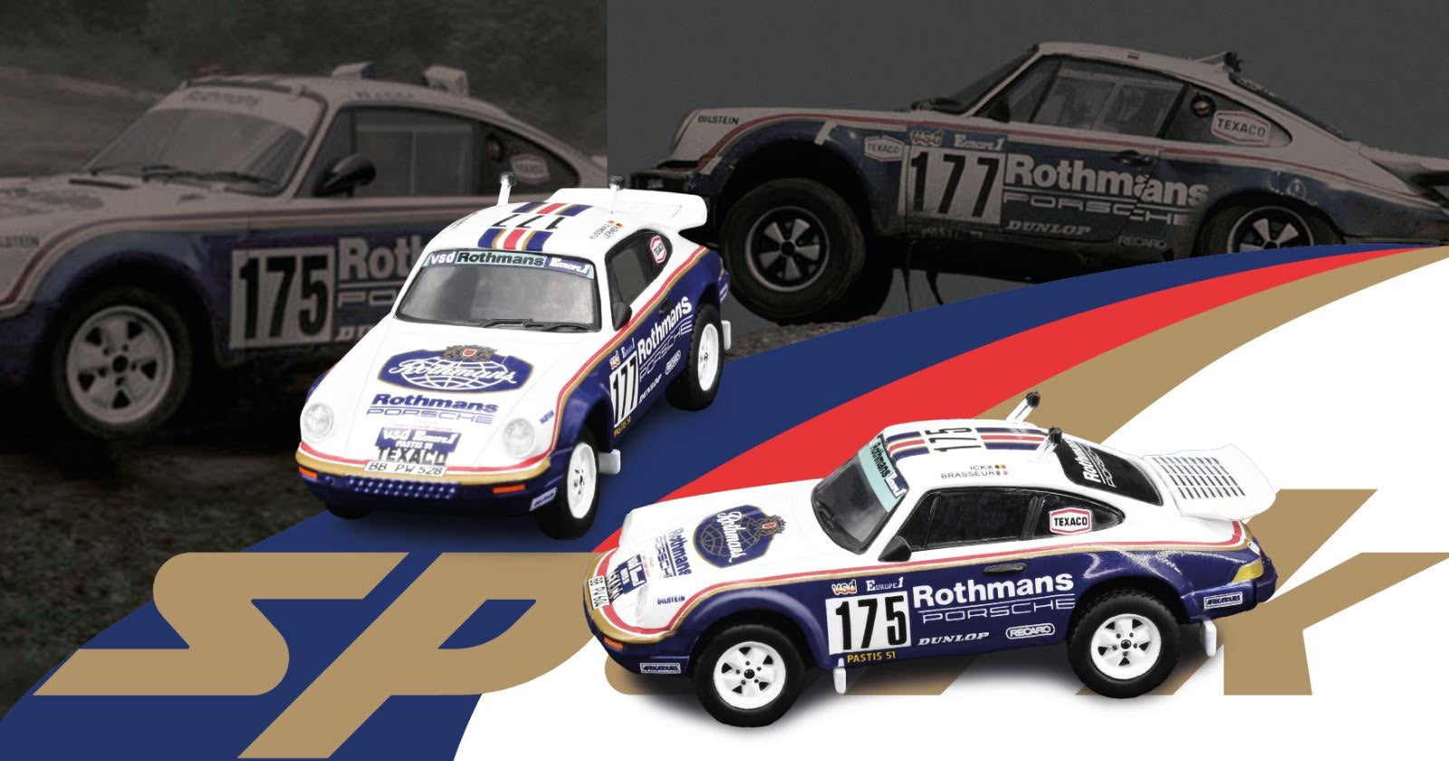 Preorder] Spark 1:64 Porsche 953 1984 Paris-Dakar Rally #175