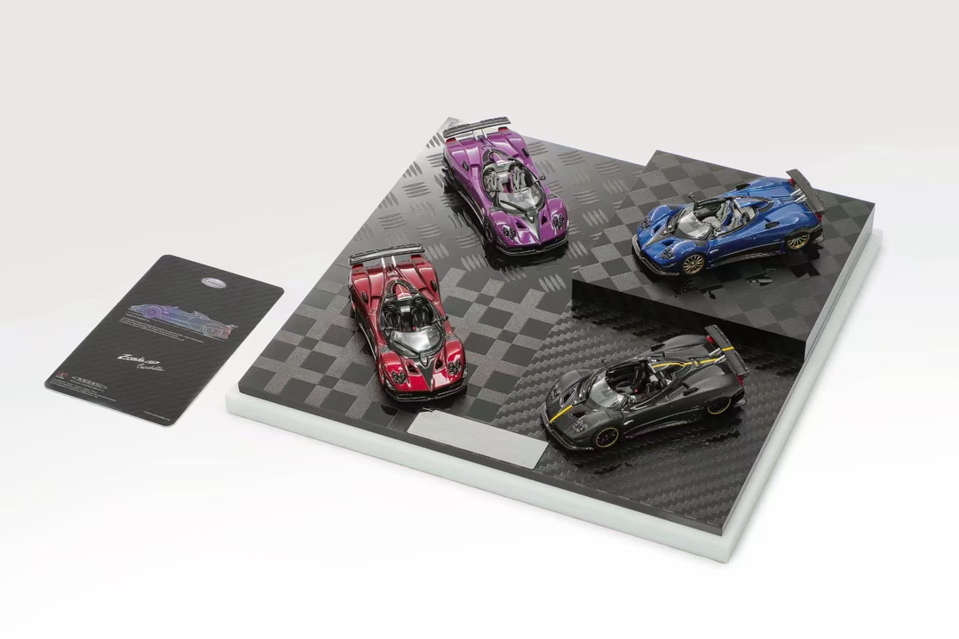 LCD 1:64 Pagani Zonda HP (Four carbon cars set)  LCD64018-SET