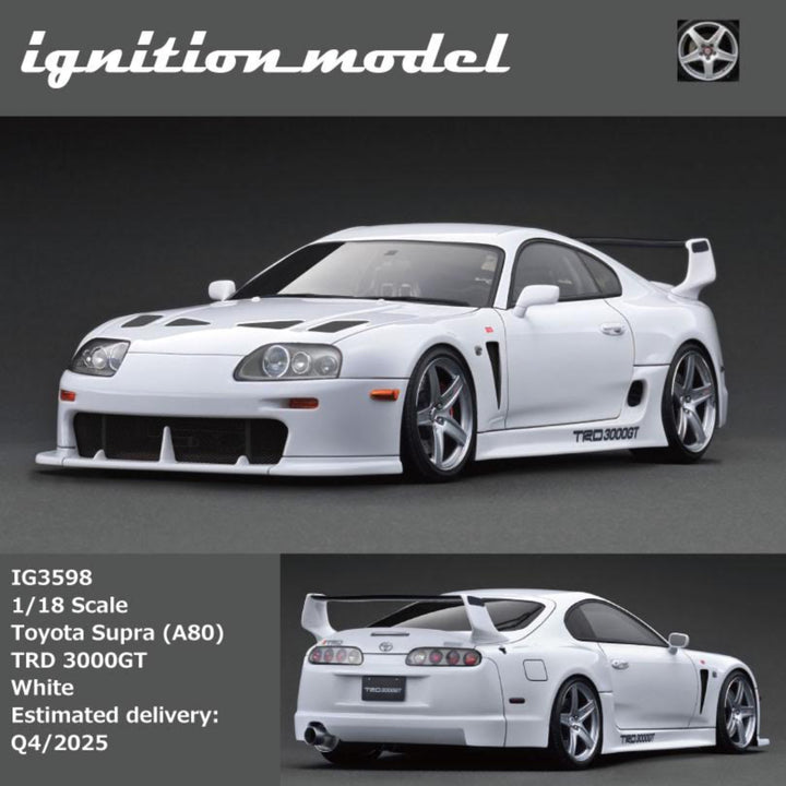 [Preorder] Ignition Model 1:18 Toyota Supra (A80) TRD 3000GT White IG3598