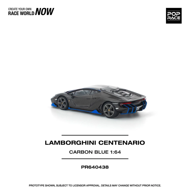 [Preorder] POPRACE 1:64 LAMBORGHINI CENTENARIO CARBON BLUE PR640438