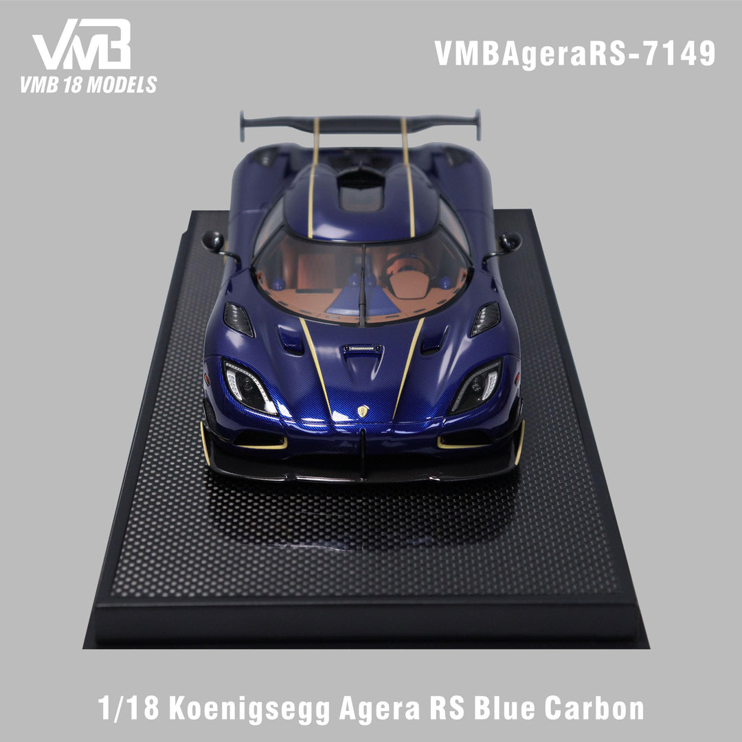 VMB 1:18 Koenigsegg Agera RS Blue Carbon and Agera Draken Black Carbon (2 Colours) VMBAgeraRS-7149