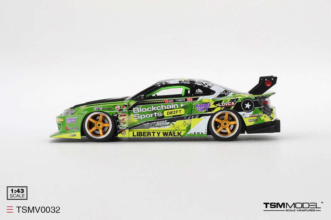 [Preorder] TSM 1:43 Nissan LB-Super Silhouette S15 SILVIA  #555 V2   2024 Formula Drift Japan	TSMV0032
