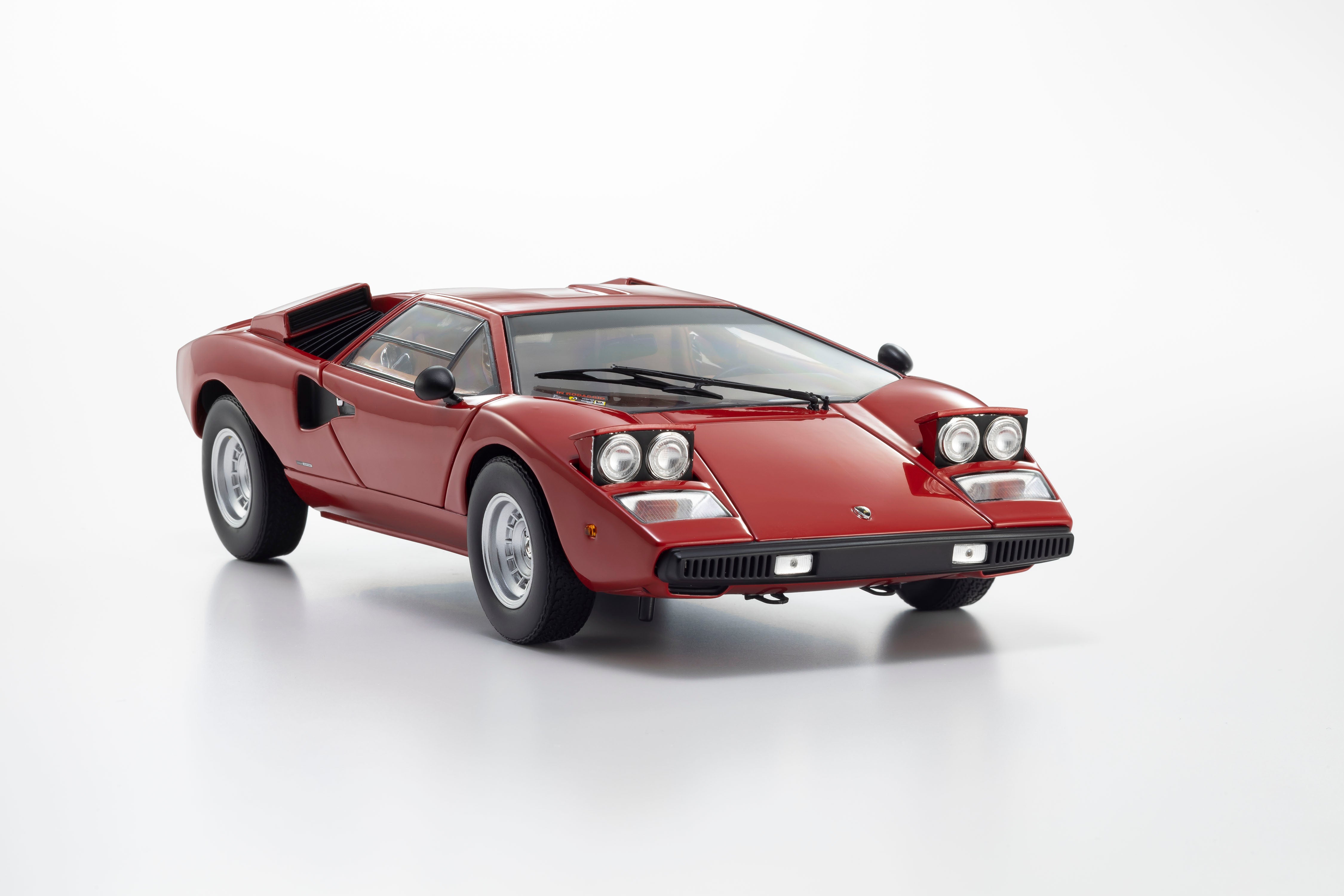 ミニカー KYOSHO 1:18 Lamborghini Countach LP400 Kyosho 1/18 Scale Lamborghini Countach LP400 Black Minicar w