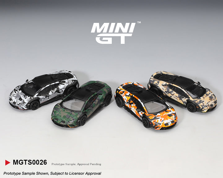 [Preorder] Mini GT 1:64 Lamborghini Huracán Sterrato All Terrain Set of 4 – Special Edition MGTS0026
