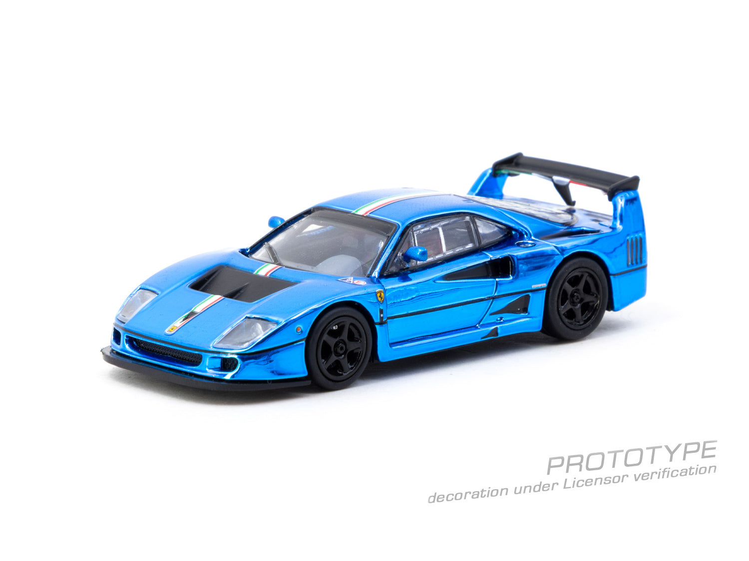 Preorder] Tarmac Works 1:64 Ferrari F40 LM Chrome Blue T64-075-BC