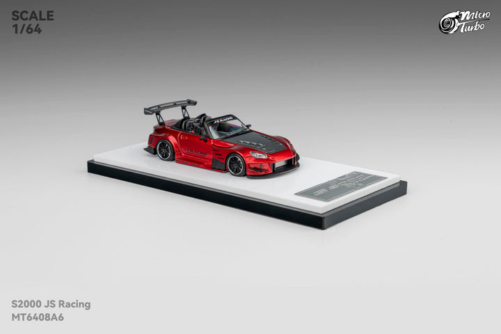 [Preorder] Microturbo 1:64 Custom Honda S2000 JS Racing Transparent Red MT6408A6