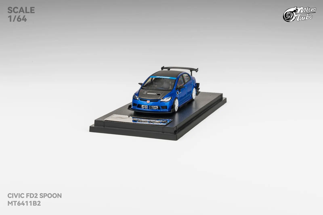 [Preorder] Microturbo 1:64 Custom FD2 Spoon Metallic Blue MT6411B2