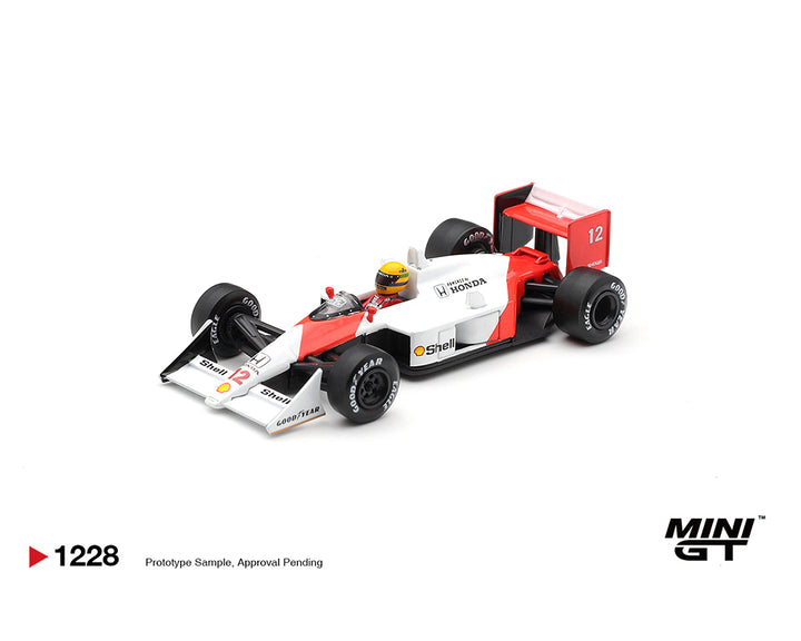 [Preorder] Mini GT 1:64 McLaren MP4/4 #12 Ayrton Senna 1988 Canadian Grand Prix Winner – Limited Edition MGT01228-BL