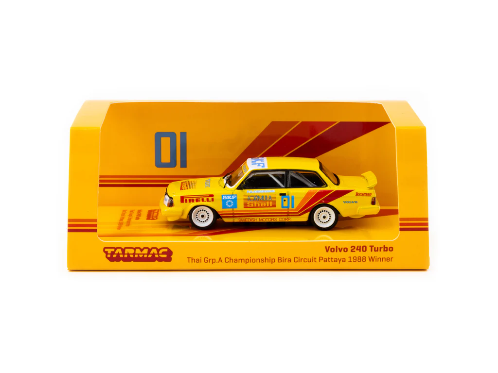 Tarmac Works 1:64 Volvo 240 Turbo Thai Group A Championship Bira Circuit Pattaya Winner 1988  Per-Gunnar Andersson