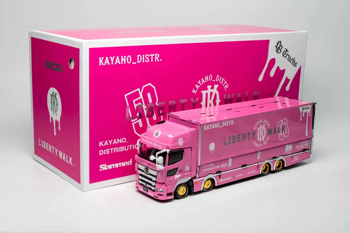 GCD 1:64 HINO 700 LB PINK - KAYANO DIST EDITION KS-093-738
