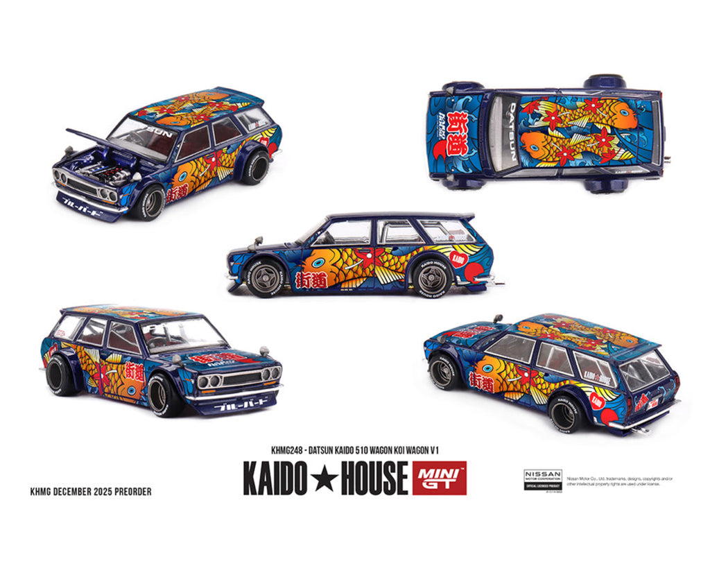 Preorder] Kaido House x Mini GT Datsun KAIDO 510 Wagon Koi Wagon