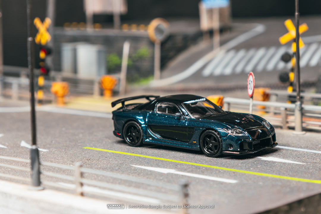 [Preorder] Tarmac Works 1:64 Mazda RX-7 VeilSide Fortune7 Dark Blue / Black T64G-075-DB
