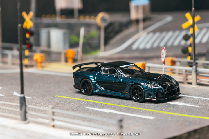 [Preorder] Tarmac Works 1:64 Mazda RX-7 VeilSide Fortune7 Dark Blue / Black T64G-075-DB