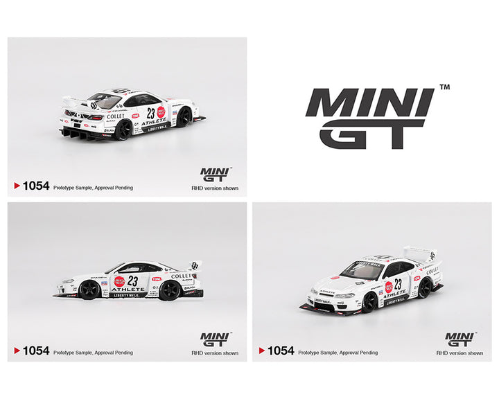 [Preorder] Mini GT 1:64 Nissan LB-Super Silhouette S15 SILVIA ATHLETE – White MGT01054