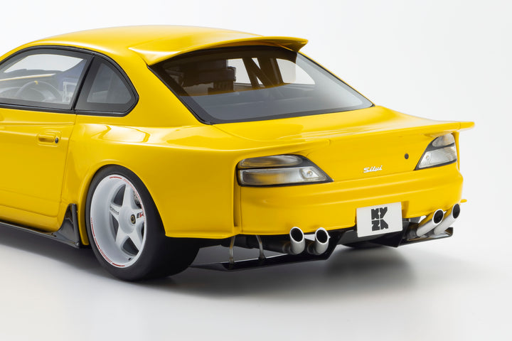 [Preorder] Kyosho 1:18 Nissan Silvia S15 Khyzyl Saleem (Yellow) KSR18066Y