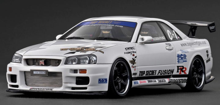 [Preorder] Ignition Model 1:18 TOP SECRET 34GT-R (BNR34) White IG3849