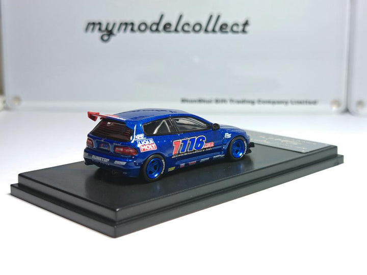 Model Collect 1:64 CIVIC EG6 1116 Auto Garage Wheel and Tire Thailand Limited Livery MC640013I