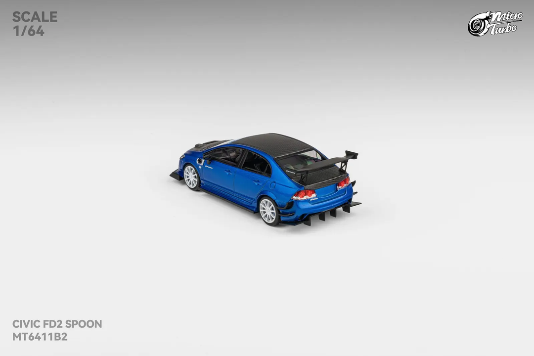 [Preorder] Microturbo 1:64 Custom FD2 Spoon Metallic Blue MT6411B2