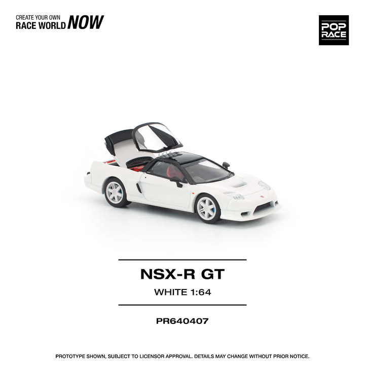 [Preorder] POPRACE 1:64 HONDA NSX-R GT WHITE PR640407