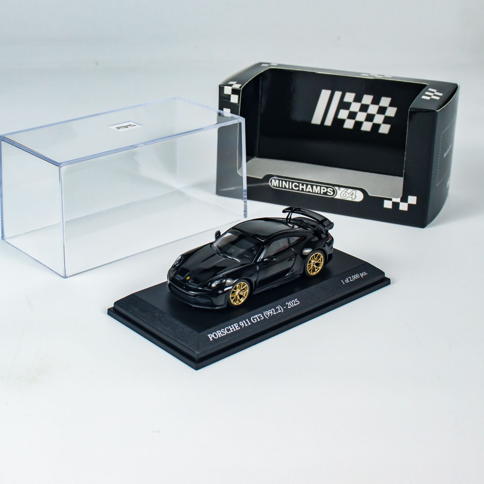 Minichamps 1:64 PORSCHE 911 (992.2) GT3 - 2025 - BLACK CLDC