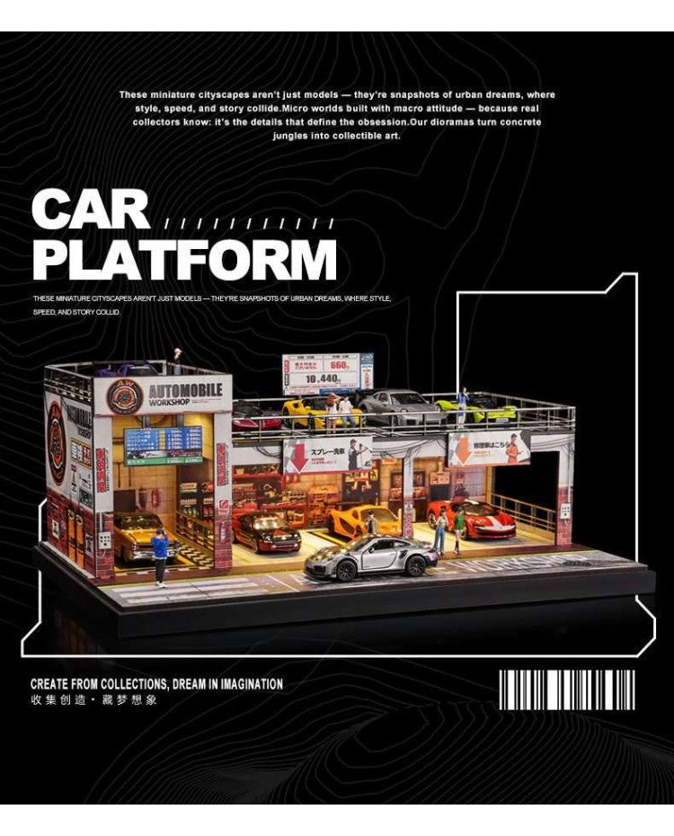 SHOU CANG JIA 1:64 AUTOMOBILE DOUBLE-LAYER PARKING WORKSHOP