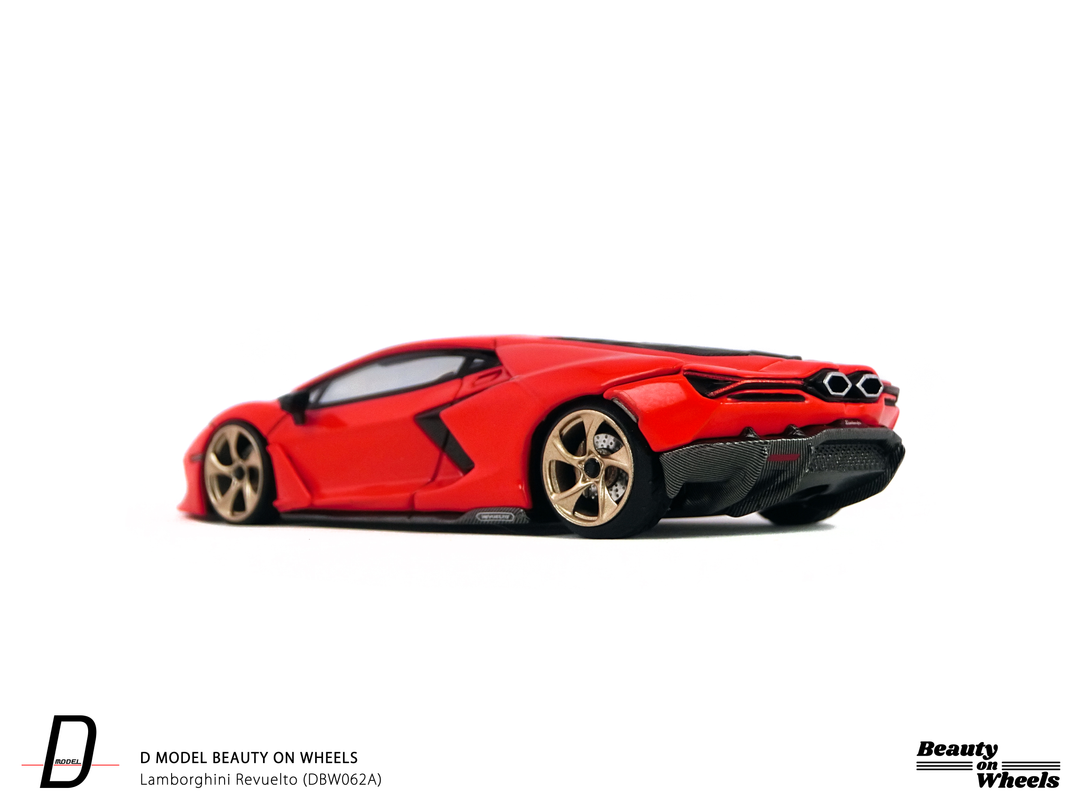 [Preorder] D MODEL BEAUTY ON WHEELS 1:64 Lamborghini Revuelto Arancio Dac Lucido DBW062A