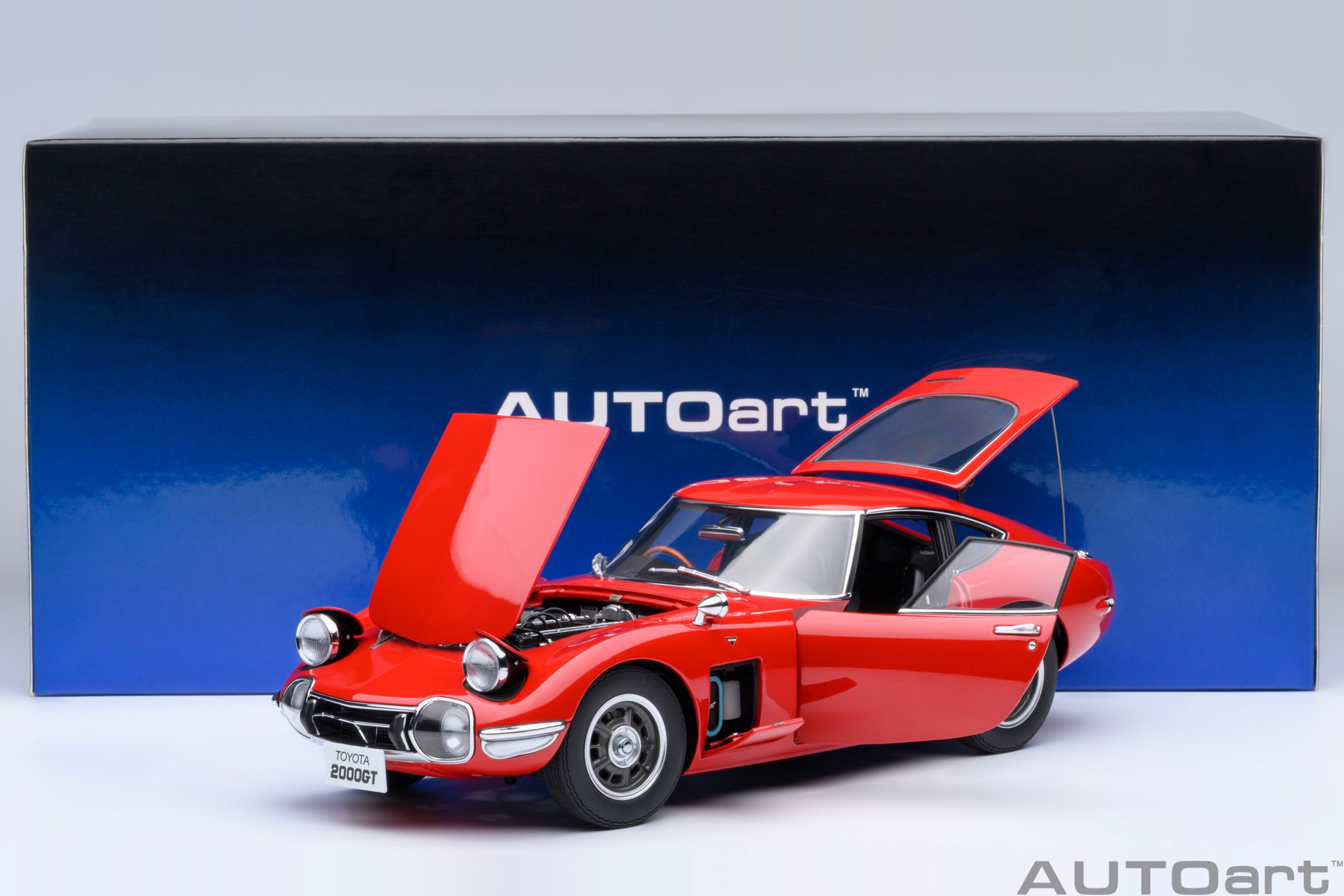 AUTOart 1:18 Toyota 2000GT 1967 Red 79547 – Horizon Diecast