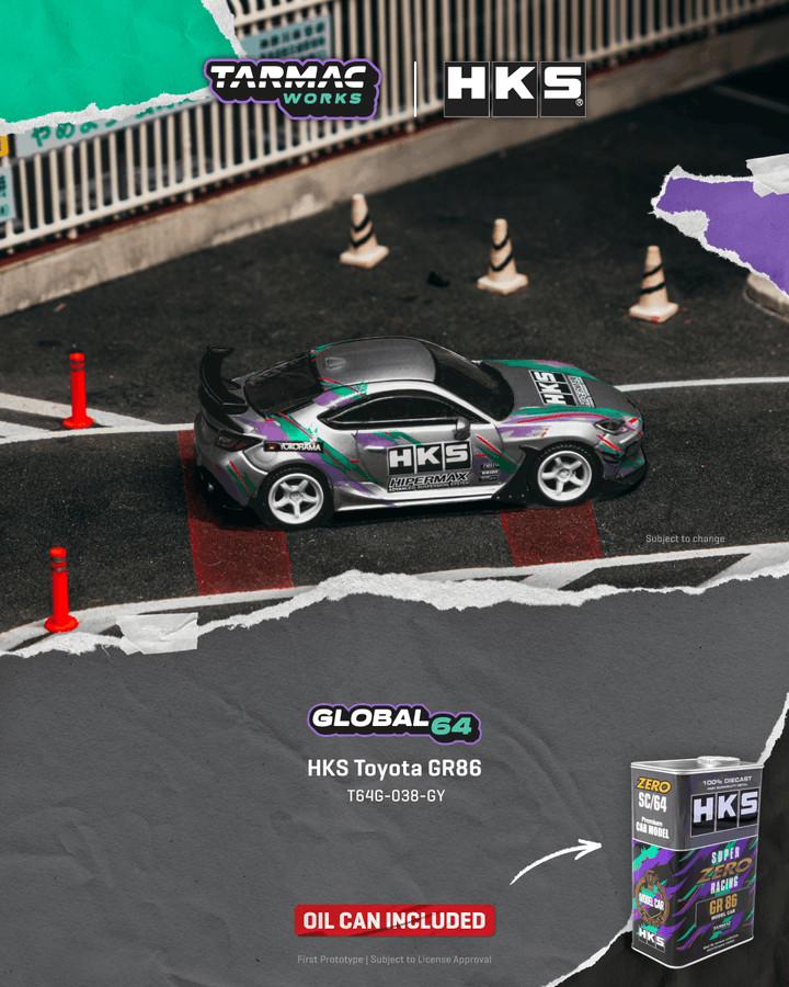 [Preorder] Tarmac Works 1:64 Toyota GR86 Grey T64G-038-GY