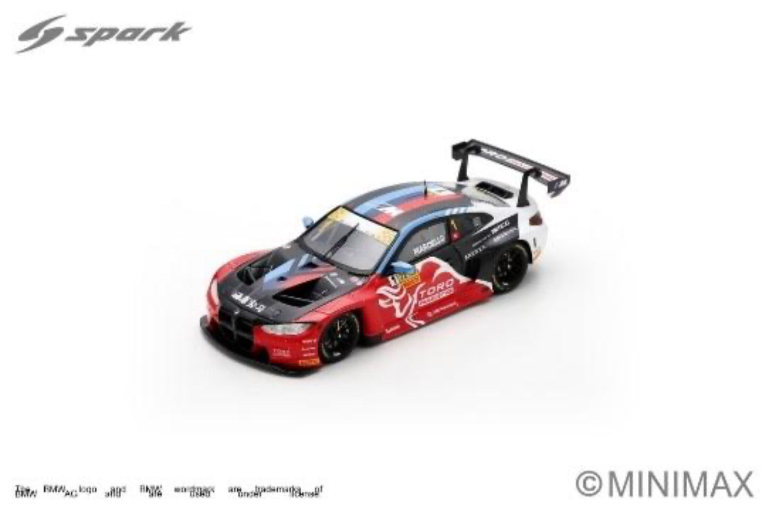 Spark 1:43 BMW M4 GT3 No.1 TORO Racing powered by MCG FIA GT World