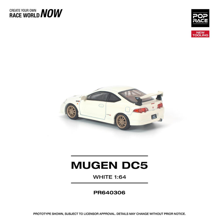 [Preorder] POPRACE 1:64 HONDA DC5 MUGEN WHITE NEW TOOLING PR640306