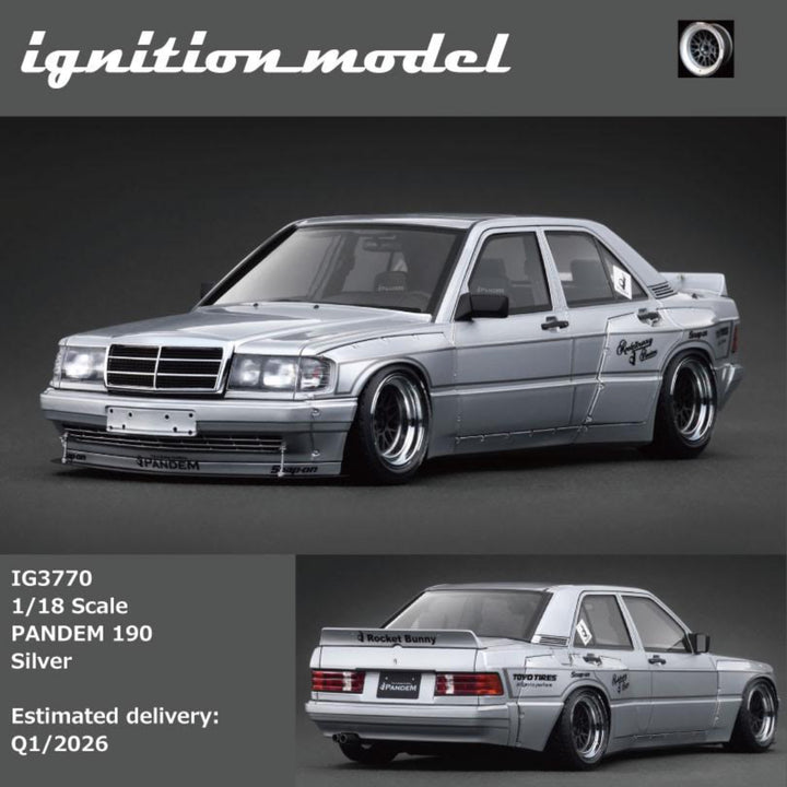 [Preorder] Ignition Model 1:18 PANDEM 190 Silver IG3770