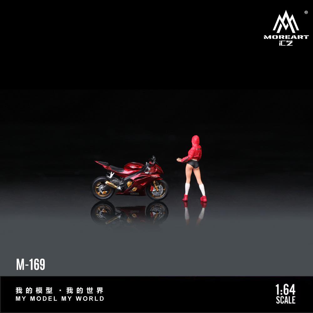 MoreArt 1:64 Yamaha R6 Baseball Girl Motorcycle Girl MO222169