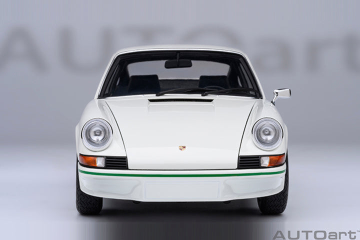 AUTOart 1:18 Porsche 911 Carrera 2.7 RS Grand Prix White / Green Stripes 78031