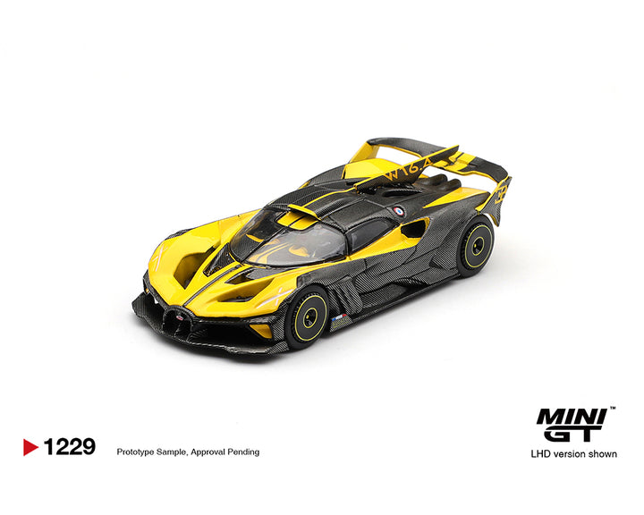 [Preorder] Mini GT 1:64 Bugatti Bolide – Yellow – Limited Edition MGT01229-BL