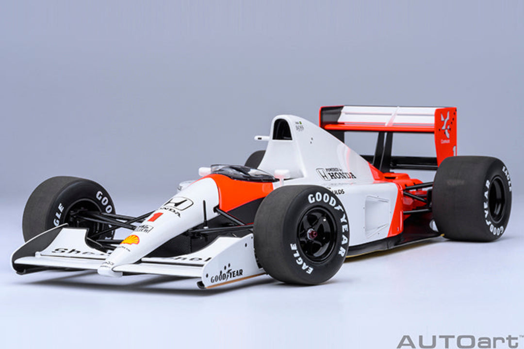 [Preorder] AUTOart 1:18 McLaren Honda MP4/6 1991 A. Senna #1 Without McLaren Logo 89150
